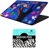 FineArts Floral - LS5581 Laptop Skin and Mouse Pad Combo Set(Multicolor)   Laptop Accessories  (FineArts)