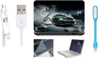 Print Shapes Car Chain Laptop Skin with Screen Guard ,Key Guard,Usb led and Charging Data Cable Combo Set(Multicolor)   Laptop Accessories  (Print Shapes)