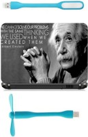 Print Shapes Einstein Quotes 1 Combo Set(Multicolor)   Laptop Accessories  (Print Shapes)