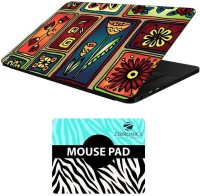 FineArts Floral - LS5630 Laptop Skin and Mouse Pad Combo Set(Multicolor)   Laptop Accessories  (FineArts)