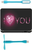View Print Shapes I love you Combo Set(Multicolor) Laptop Accessories Price Online(Print Shapes)