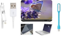 Print Shapes Butterfly Blue Combo Set(Multicolor)   Laptop Accessories  (Print Shapes)