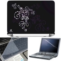 View FineArts Abstract 1 3 in 1 Laptop Skin Pack With Screen Guard & Key Protector Combo Set(Multicolor) Laptop Accessories Price Online(FineArts)