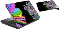 meSleep Multi Color Laptop Skin and Mouse Pad 82 Combo Set(Multicolor)   Laptop Accessories  (meSleep)