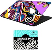 FineArts Floral - LS5549 Laptop Skin and Mouse Pad Combo Set(Multicolor)   Laptop Accessories  (FineArts)