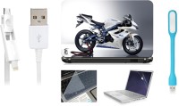 Print Shapes White Bike Combo Set(Multicolor)   Laptop Accessories  (Print Shapes)
