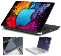 Print Shapes Typo apple Combo Set(Multicolor)   Laptop Accessories  (Print Shapes)