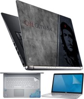 FineArts Che Guevara Grey Blue 4 in 1 Laptop Skin Pack with Screen Guard, Key Protector and Palmrest Skin Combo Set(Multicolor)   Laptop Accessories  (FineArts)