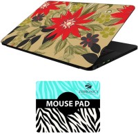 FineArts Floral - LS5647 Laptop Skin and Mouse Pad Combo Set(Multicolor)   Laptop Accessories  (FineArts)