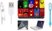 Print Shapes Super Heroes Combo Set(Multicolor)   Laptop Accessories  (Print Shapes)