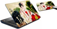 meSleep Queen Laptop Skin And Mouse Pad 371 Combo Set(Multicolor)   Laptop Accessories  (meSleep)