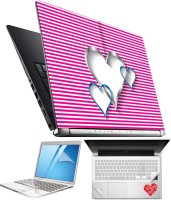FineArts Heart H068 4 in 1 Laptop Skin Pack with Screen Guard, Key Protector and Palmrest Skin Combo Set(Multicolor)   Laptop Accessories  (FineArts)
