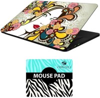 FineArts Floral - LS5562 Laptop Skin and Mouse Pad Combo Set(Multicolor)   Laptop Accessories  (FineArts)