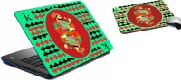 meSleep Green Card King Laptop Skin 213 Combo Set(Multicolor)   Laptop Accessories  (meSleep)