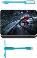 Print Shapes Spider man in building Combo Set(Multicolor)   Laptop Accessories  (Print Shapes)