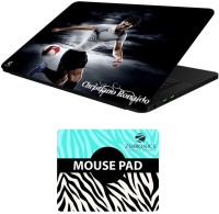 View FineArts Football - LS5705 Laptop Skin and Mouse Pad Combo Set(Multicolor) Laptop Accessories Price Online(FineArts)