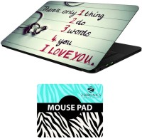 FineArts Quotes - LS5767 Laptop Skin and Mouse Pad Combo Set(Multicolor)   Laptop Accessories  (FineArts)