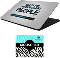 FineArts Quotes - LS5875 Laptop Skin and Mouse Pad Combo Set(Multicolor)   Laptop Accessories  (FineArts)
