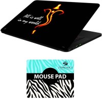 FineArts Quotes - LS5765 Laptop Skin and Mouse Pad Combo Set(Multicolor)   Laptop Accessories  (FineArts)