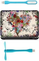 Print Shapes Tattoo heart Combo Set(Multicolor)   Laptop Accessories  (Print Shapes)