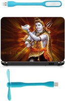 View Print Shapes Lord shiva with sunkh Combo Set(Multicolor) Laptop Accessories Price Online(Print Shapes)