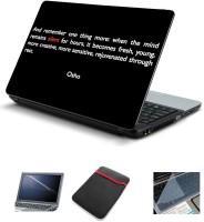 Psycho Art And Remeber One Thing Quote 4 in 1 Combo Set(Multicolor)   Laptop Accessories  (Psycho Art)