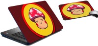 meSleep Shy Face Girl Laptop Skin and Mouse Pad 114 Combo Set(Multicolor)   Laptop Accessories  (meSleep)