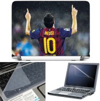 FineArts Lionel Messi 3 3 in 1 Laptop Skin Pack With Screen Guard & Key Protector Combo Set(Multicolor)   Laptop Accessories  (FineArts)