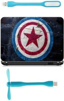 Print Shapes captain america Combo Set(Multicolor)   Laptop Accessories  (Print Shapes)