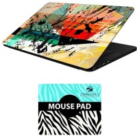 View FineArts Abstract Art - LS5013 Laptop Skin and Mouse Pad Combo Set(Multicolor) Laptop Accessories Price Online(FineArts)