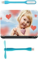 Print Shapes Baby girl with red hearts Combo Set(Multicolor)   Laptop Accessories  (Print Shapes)