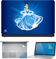 FineArts Cinderella 4 in 1 Laptop Skin Pack with Screen Guard, Key Protector and Palmrest Skin Combo Set(Multicolor)   Laptop Accessories  (FineArts)
