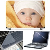 View FineArts Baby 3 in 1 Laptop Skin Pack With Screen Guard & Key Protector Combo Set(Multicolor) Laptop Accessories Price Online(FineArts)