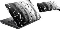 meSleep Music Laptop Skin and Mouse Pad 88 Combo Set(Multicolor)   Laptop Accessories  (meSleep)