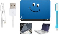 Print Shapes Blue smiley Combo Set(Multicolor)   Laptop Accessories  (Print Shapes)