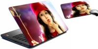 meSleep Flying Kiss Girl Laptop Skin And Mouse Pad 319 Combo Set(Multicolor)   Laptop Accessories  (meSleep)