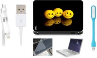 Print Shapes 3 Smiley Balls Combo Set(Multicolor)   Laptop Accessories  (Print Shapes)