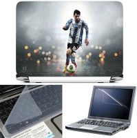 FineArts Lionel Messi 2 3 in 1 Laptop Skin Pack With Screen Guard & Key Protector Combo Set(Multicolor)   Laptop Accessories  (FineArts)