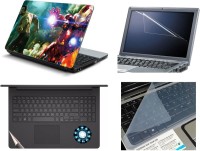 View Namo Arts Laptop Skins with Track Pad Skin, Screen Guard and Key Protector HQ1058 Combo Set(Multicolor) Laptop Accessories Price Online(Namo Arts)
