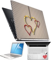 View FineArts Heart H060 4 in 1 Laptop Skin Pack with Screen Guard, Key Protector and Palmrest Skin Combo Set(Multicolor) Laptop Accessories Price Online(FineArts)