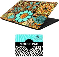 FineArts Floral - LS5611 Laptop Skin and Mouse Pad Combo Set(Multicolor)   Laptop Accessories  (FineArts)