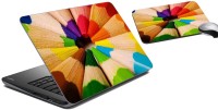 meSleep Color Pencils Laptop Skin and Mouse Pad 44 Combo Set(Multicolor)   Laptop Accessories  (meSleep)