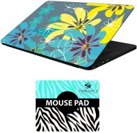 FineArts Floral - LS5586 Laptop Skin and Mouse Pad Combo Set(Multicolor)   Laptop Accessories  (FineArts)