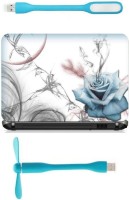 Print Shapes Blue rose Combo Set(Multicolor)   Laptop Accessories  (Print Shapes)