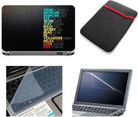 Namo Art Laptop Accessories Life Quote 4in1 14.1 Combo Set(Multicolor)   Laptop Accessories  (Namo Art)