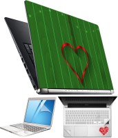 FineArts Heart H075 4 in 1 Laptop Skin Pack with Screen Guard, Key Protector and Palmrest Skin Combo Set(Multicolor)   Laptop Accessories  (FineArts)