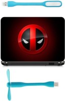 View Print Shapes Red & black deadpoo logo. Combo Set(Multicolor) Laptop Accessories Price Online(Print Shapes)