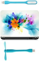 Print Shapes Splash flower art Combo Set(Multicolor)   Laptop Accessories  (Print Shapes)