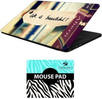 FineArts Quotes - LS5898 Laptop Skin and Mouse Pad Combo Set(Multicolor)   Laptop Accessories  (FineArts)