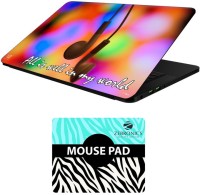 View FineArts Quotes - LS5771 Laptop Skin and Mouse Pad Combo Set(Multicolor) Laptop Accessories Price Online(FineArts)